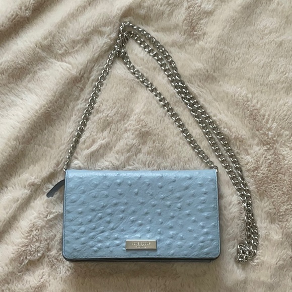 NWT kate spade isabeli alexander avenue chain crossbody in blue dawn - Picture 4 of 9